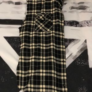 FOG cutoff sleeveless flannel